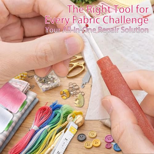 Hand Sewing Kit with 25 Big Eye Sewing Needles, 43 PCS Portable Sewing Supplies with Thread, Seam Ripper, Needle Threaders, Thimbles, Scissors & Tape Measure for Repair and DIY Craft