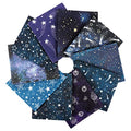 Craftido -25 Options- 100% Cotton Quilting Fabric Bundles 10pcs Fat Quarters 18”x21”-Medium Weight 5.2 oz- Soft Cotton for Quilting, Sewing Project, Patchwork, DIY Crafts – Starry Sky - color: Starry Sky