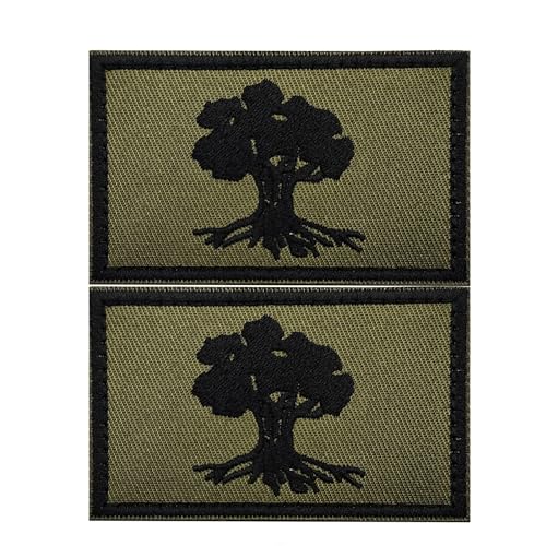 Israel Golan Flag Hook Loop Patch 3.15x1.97 Inch 2 Pack - color: color_a