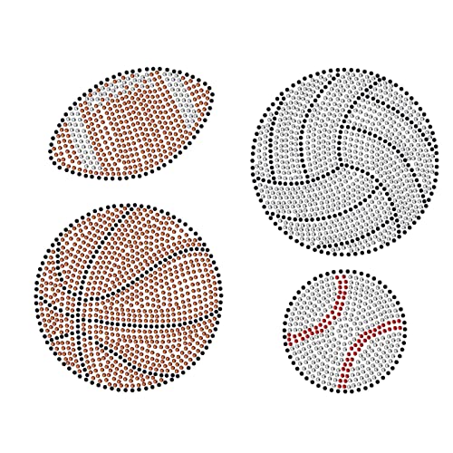 NBEADS Ball Rhinestone Iron on Hotfix, Heat Transfer Decal Bling Rhinestone Decals Rhinestone Heat Transfer Patch Clothing Repair Applique for T-Shirt Clothing Pants Bags - color: Ball
