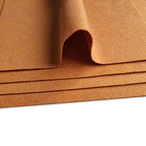 Jtnohx Color Felt Fabric Soft Felt Sheets for Crafts Brown 20Pcs 8"x12" - color: Brown