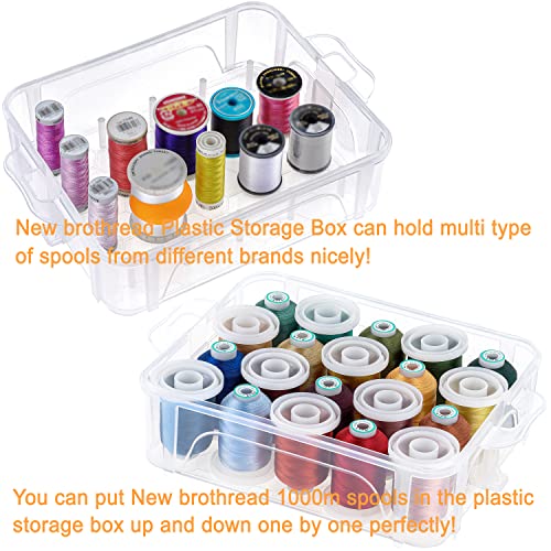 New brothread 40 Colors Embroidery Machine Thread with Storage Box - color: 40 Colors