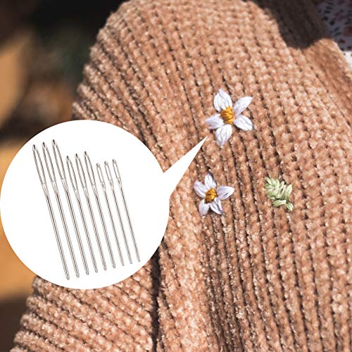 AIEX 30Pcs Plastic Sewing Needles and 9Pcs Large Eye Blunt Needles, Colorful Safety Yarn Lacing Weaving Sewing Needles for Kids Craft Needle Projects