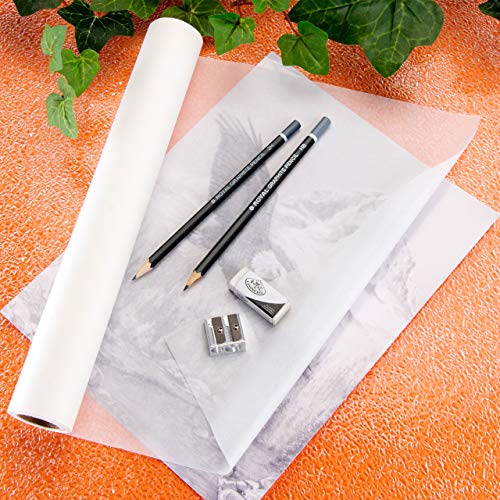 Bee Paper 12" x 20 yds Sketch and Trace Roll, White - color: White, size: 12-inch x 20-yard Roll