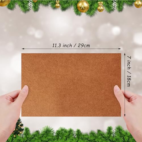 Jtnohx Felt for Crafts, 16 Pcs Felt Fabric, 7"×11.3" Stiff Felt Sheets, Craft Felt Square for Sewing (Brown) - color: Brown
