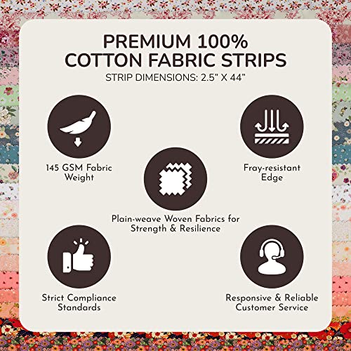 Tinyspool & Co.'s Twirlie Roll 40 Precut Quilting Fabric Strips for Quilting Supplies, Crafting, Sewing, Soft Cotton Strip for Blanket, Rug, Upholstery, Home Decor, and Purse Making, Waterlily Pond - color: Waterlily Pond