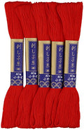 Sashiko thread 40m col.16 5x1 - color: Red