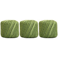 ThreadArt 100% Cotton Crochet Thread Size 3, 3 Ball Pack, Avocado 10 - color: AVOCADO, size: SIZE 3 - 3 PACK