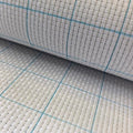 6 Count Grid Aida White Cross Stitch Fabric with Washable line (27" W x 39" L) - size: 27"W x 39"L