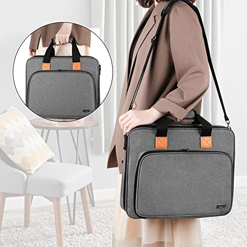LUXJA Embroidery Project Bag, Embroidery Kits Storage (Bag Only), Gray - color: Gray