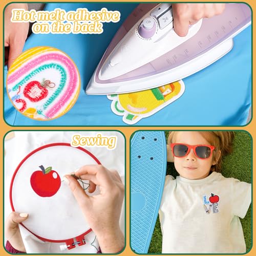 AUGSUN 36Pcs Back to School Iron on Patches for Teacher Students - style: Back to School
