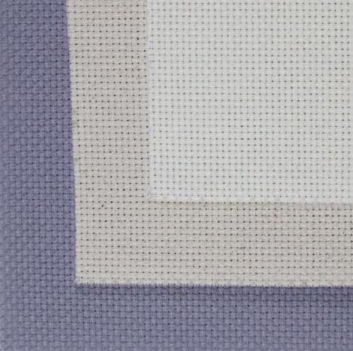 KCS 3 pc of 15" x 18"(38cmx45cm) 16 Count Cross Stitch Cotton Aida Cloth Needlework Rolled Fabric Box,16CT,Antique White+Oatmeal+Light Steel Grey - color: Antique White+oatmeal+light Steel Grey, size: 16CT