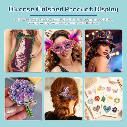 6MM Bulk Loose Sequins, 24 Colors Round Embroidery Sequin for Crafts - size: 6mm