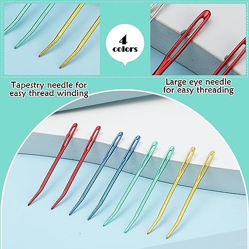 Kogyxe 17 Pcs Steel Sewing Needles Kit Stainless Steel Sewing Needles