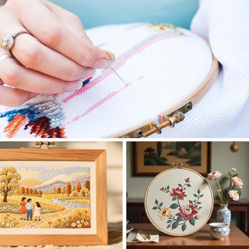 Cross Stitch Fabric 14 Count, 59 by 20 Inch Large Size Cross-Stitch Aida Cloth, Classic Reserve Needlework Fabrics for Embroidery Decoration Crafts DIY