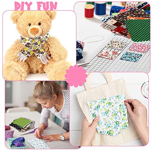 Tudomro 300 Pieces Cotton Fabric Squares 4x4 Inch Precut Quilting Squares
