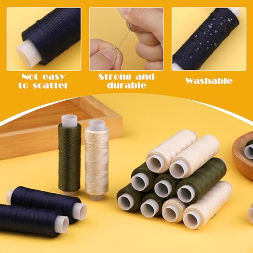 ZMAAGG Sewing Thread, Navy Blue Thread for Sewing, 8 Rolls 200 Yards - color: 8 PCS Navy Blue