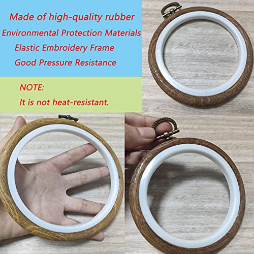 Semetall Embroidery Hoop 4 Pcs 5.5 Inch Embroidery Ring (Round) - size: 5.5 inches