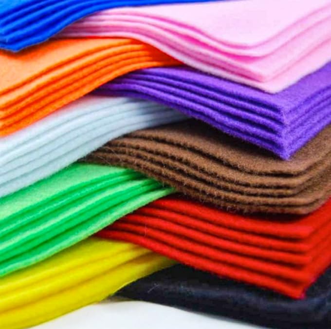 YYCRAFT Craft Soft Felt Sheets 9 Inch X 12 Inch - 40 Pack(20 Colors) - color: 40 Pack(20 Colors)
