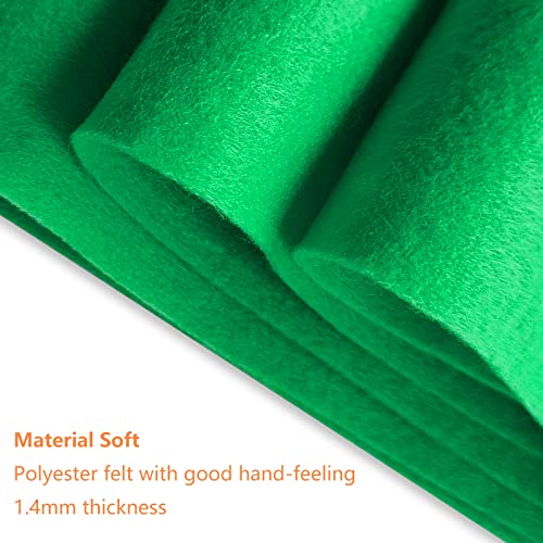 Jtnohx Color Felt Sheets 1 Square Yard Craft Felt Fabric Green 1.4mm - color: Green