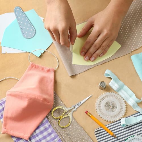 3.6 inch Embroidery Scissors with Leather Sheath for Sewing Art Needlework - color: Silver Gold