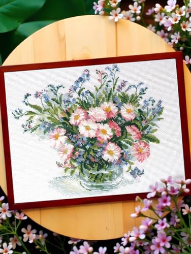 RIOLIS 2277 Gentle Daisies Counted Cross Stitch Kit 11.75 x 8.25 in - style: Gentle Daisies 2277