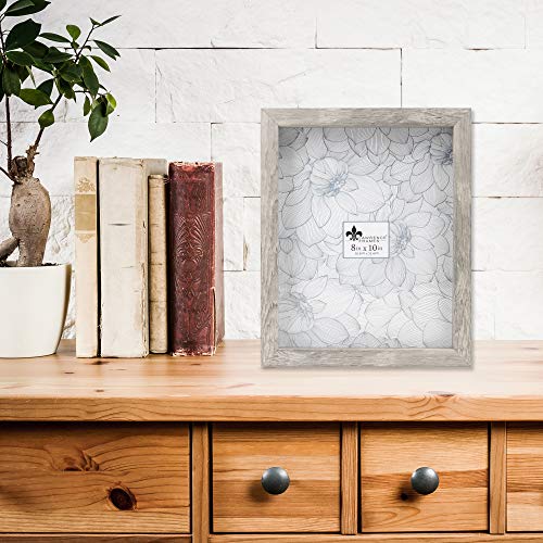 Lawrence Frames Shadow Box Frame, 8x10, Natural Gray - color: Natural Gray, size: 8 x 10 inches