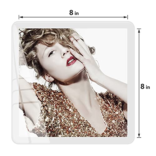 Bluesun 8×8 Picture Frame White, Vertical & Horizontal Wall & Tabletop - color: white, size: 8x8 （1 Pcs）