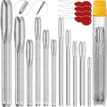 12Sizes Large Eye Hand Sewing Needles, Sharp Needles and Blunt Needles, Knitting Needles (60 Pack) - color: 60 Pack