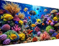 BOHADIY 5D Fish Diamond Art Kits for Adults, DIY Large Size Marine Life Diamond Painting Full Round Drill Crystal Art - Craft Cross Stitch Embroidery for Home Wall & Office Decor 27.5 X 15.7inch