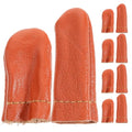 20Pcs Leather Finger Cots Needle Felting Finger Protectors for Hand Craft Sewing Needlework Handmaking Random Color