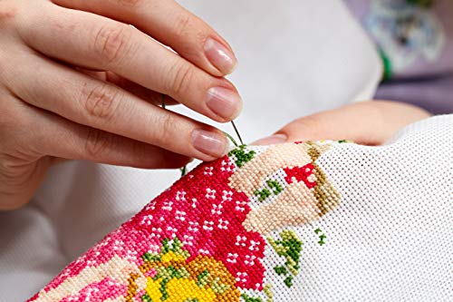 ITSTITCH Stamped Cross Stitch Kits 11CT 13X17 inch 100% Cotton DIY Embroidery Starter Kits Easy Patterns Stamped Embroidery Kits for Adults DMC Animal Series - color: Animal Series 13x17 inch