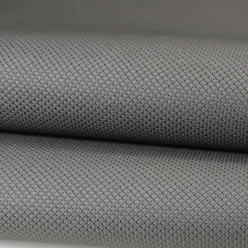 59" x 1 Yard 14ct Counted Cotton Aida Cloth Cross Stitch Fabric (Dark Grey) - color: Dark Grey