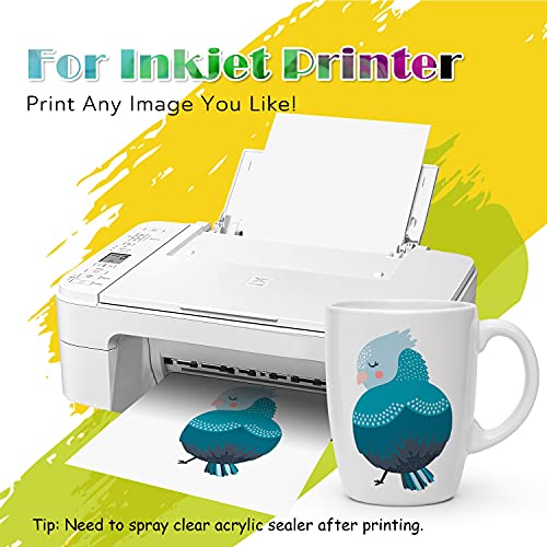 Koala Waterslide Decal Paper Inkjet Clear 10 Sheets 8.5x11 Inch