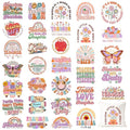 Retro Teacher Iron on Transfers Heat Transfer Viny 32pcs - color: Olive