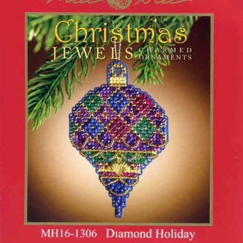 Diamond Holiday Beaded Counted Cross Stitch Ornament Kit Mill Hill 2011 MH161306
