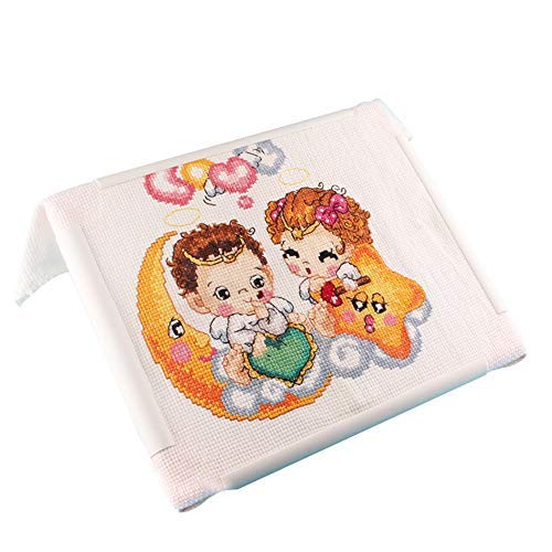 Square Rectangle Plastic Clip Frame for Embroidery Cross Stitch Quilting Needlepoint Tool(43.1 x 27.9cm)