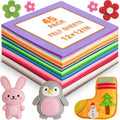 45 PCS Felt Fabric Sheets 12 x 12 Inch 2mm Craft Felt Sheets - size: 12x12in