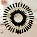 24 Skeins Embroidery Floss Cross Stitch Thread 6 Strands Each 315.0 Inch Craft Floss Set for DIY Sewing Projects (Black) - color: Black, size: 315.0 inch