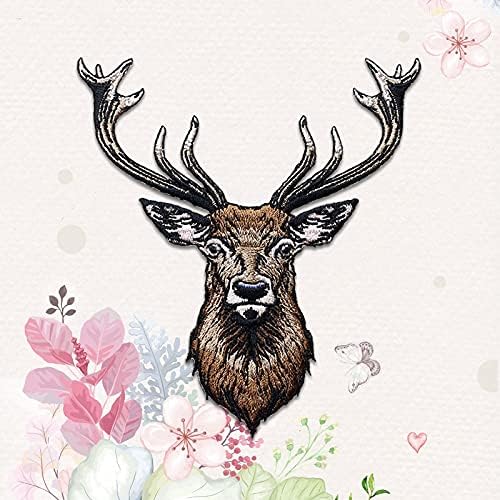 Embroidered Iron on Patches Applique, Deer Patches - color: Deer