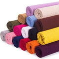 16 Pcs/Set Embroidery Linen Fabric Squares 19 x 19 Inch - color: 16 Pcs Colored
