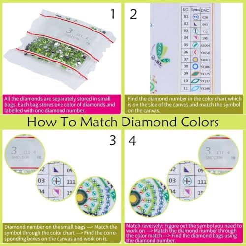 Snowflakes Diamond Art Hanging Kit for Adults, DIY Diamonds Painting Door Hanger Board Kit, Special Acrylic Diamond Art Painting Pendant Ornament Winter - color: Snowflakes