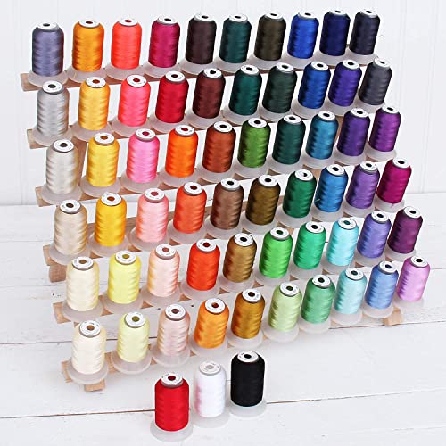 ThreadArt 60 Spool Cone Wood Thread Rack, Freestanding or Wall, Storage - color: THREAD RACK - 60 SPOOL