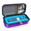 SHBC Insulin Pen Carrying Case Portable Medical Cooler Bag for Diabetes with Protective Ice Brick - Convenient to Changing Needles with Each Injection Purple - color: Purple