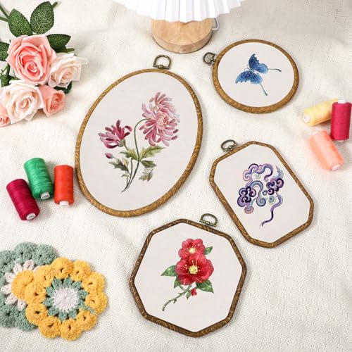 simarro 9 Pcs Large Embroidery Hoop Embroidery Frame Set