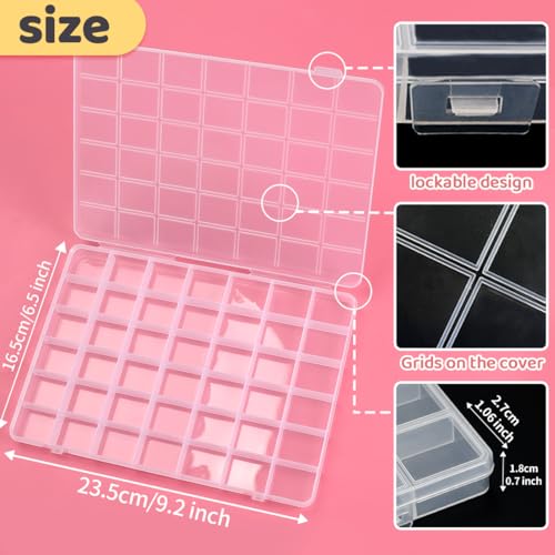 IOOLEEM Bead Organizer Box, 42 Grids 4 Pack Organizer Container Storage - size: 42 Grids (4 pack)