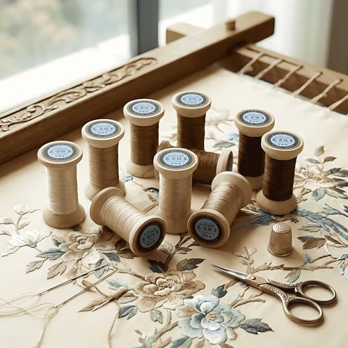 Natural 100% Mulberry Handmade Embroidery Silk Thread Silk Floss (62) - color: 62