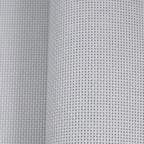 KCS 19" x 28"(48cmx72cm) 11CT Counted Cotton Aida Cloth Cross Stitch Fabric (Light Grey) - color: Light Grey