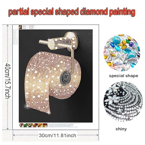 Bathroom Pearl Art Kit for Adults,Diamond Painting kits for beginners - color: LW505