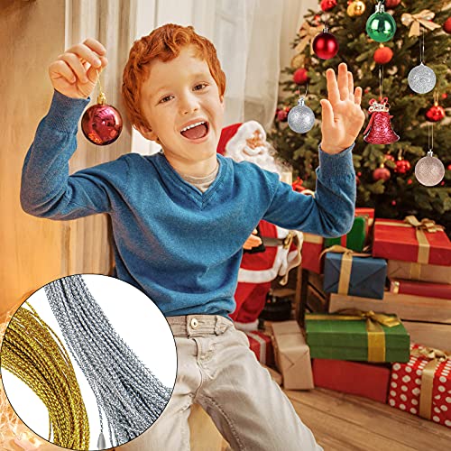 Shappy 1000 Pcs Christmas Ornament Hooks,Gold, Silver - color: Gold, Silver